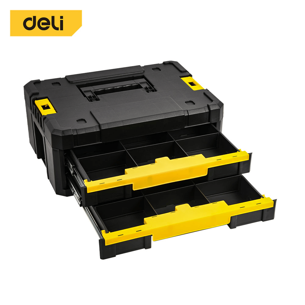 กล่องใส่อุปกรณ์ DELI EDL435C-YL-01 44X31.7X18.5 ซม. สีดำ_0